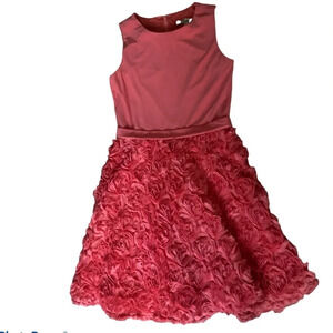 Kathy Hilton baby doll floral  details mini cocktail dress Sz 8
